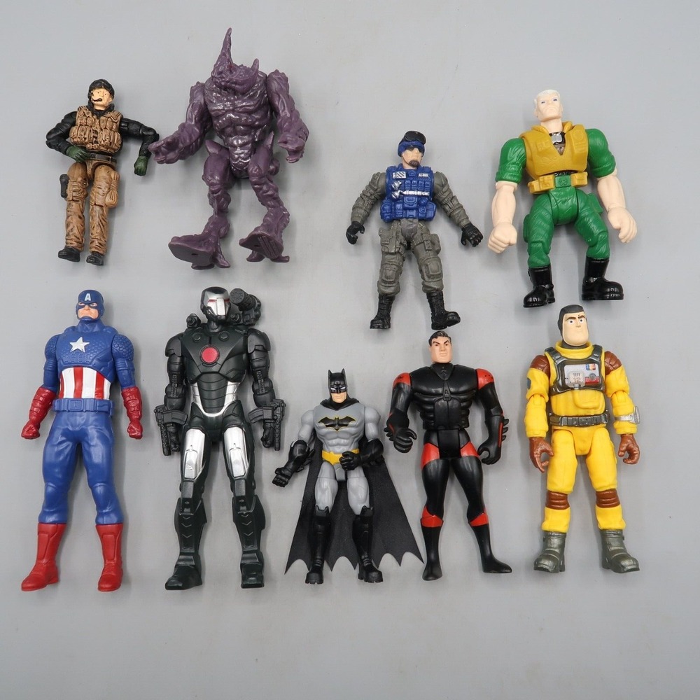 Avengers Hasbro Marvel Army Villian Action Figure Loose Lot Captain America Buzz